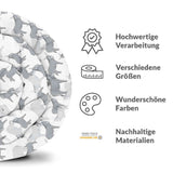 Original Therapiedecke - Baumwollbezug Grau mit Eseln
