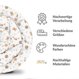 Original Therapiedecke - Baumwollbezug Weiß mit Schnatz