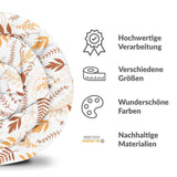 Original Therapiedecke - Baumwollbezug Weiß mit herbstlichen Zweigen