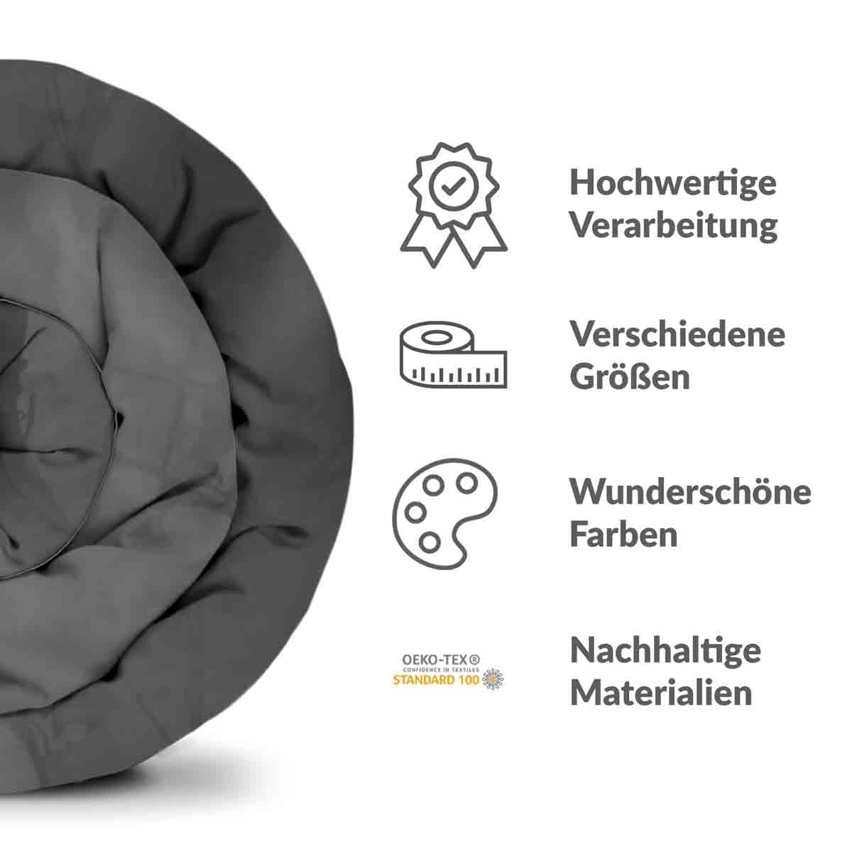 Original Therapiedecke - Baumwoll Bettwäsche Set Rabe im Mondlicht