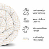 Original Therapiedecke - Baumwollbezug mit orangenen Kreisen