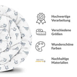 Therapiedecken Bettwäschen Set Weiß mit Boho Ohrringen