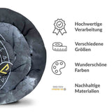 Original Therapiedecke - Baumwollbezug Grau mit Wolf