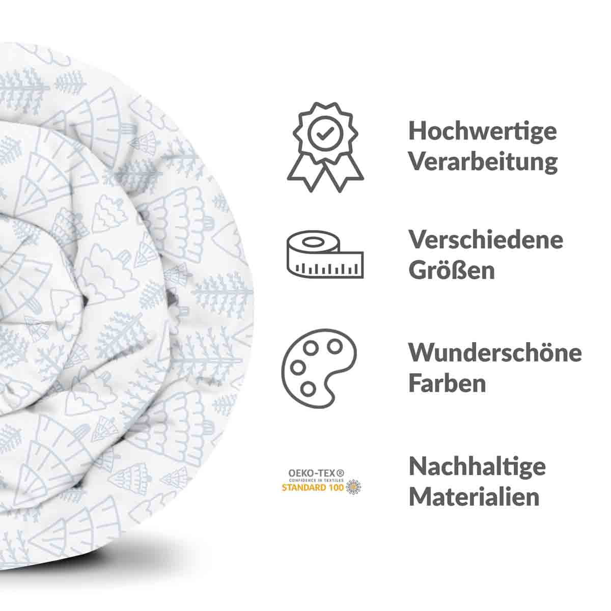Original Therapiedecke - Baumwollbezug zarter Wald
