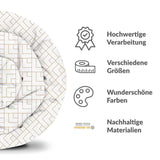 Original Therapiedecke - Baumwollbezug mit goldenem Streifenmuster