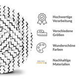 Original Therapiedecke - Baumwollbezug Weiß ZickZack