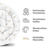 Original Therapiedecke - Baumwollbezug Weiß mit Pusteblumen