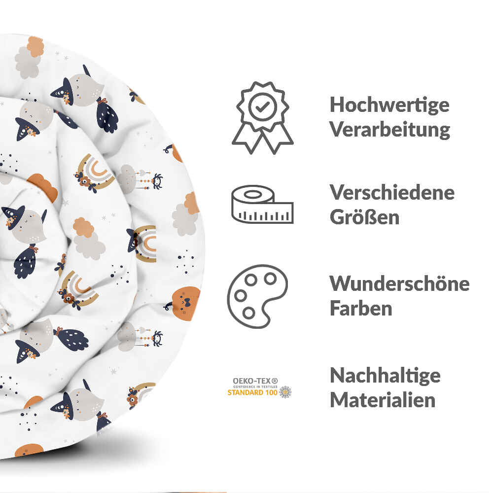 Original Therapiedecke - Baumwollbezug Weiß Herbst