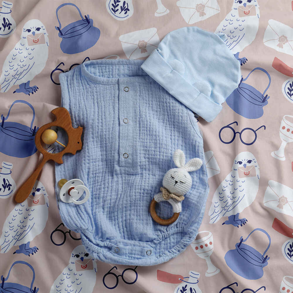 Original Therapiedecke - Baumwoll Bettwäsche Set mit Harry's Eule