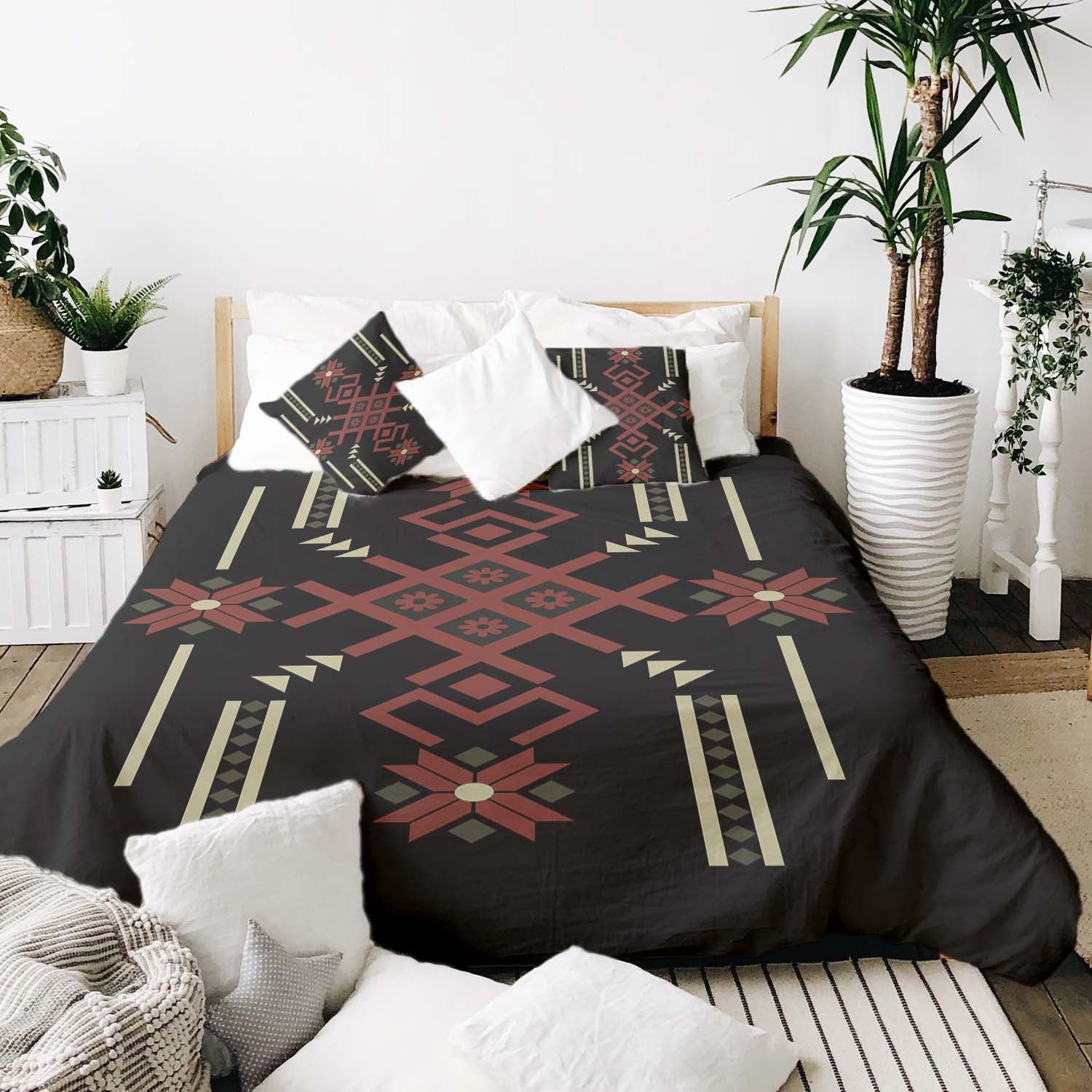 Original Therapiedecke - Baumwoll Bettwäsche Set mit großer Schneeflocke