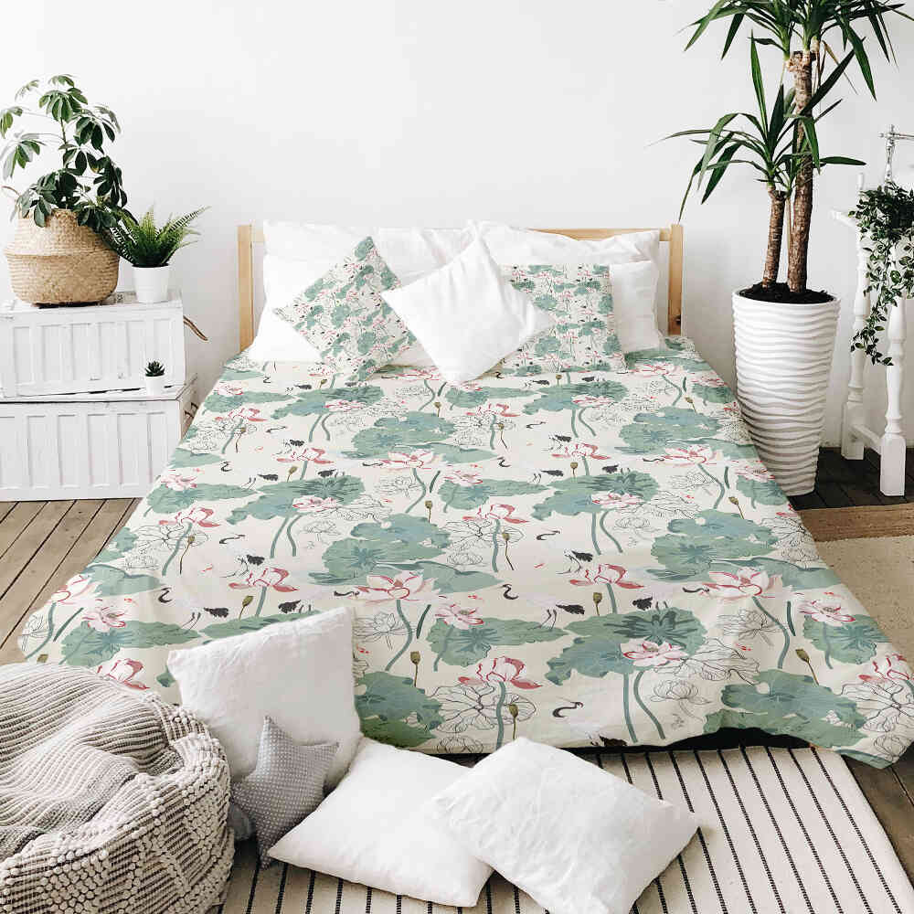 Original Therapiedecke - Baumwoll Bettwäsche Set Seerose