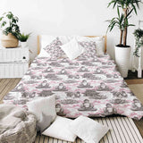 Original Therapiedecke - Bauwollbezug mit rosa Buddha