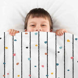 Original Therapiedecke - Baumwollbezug mit bunten Punkten