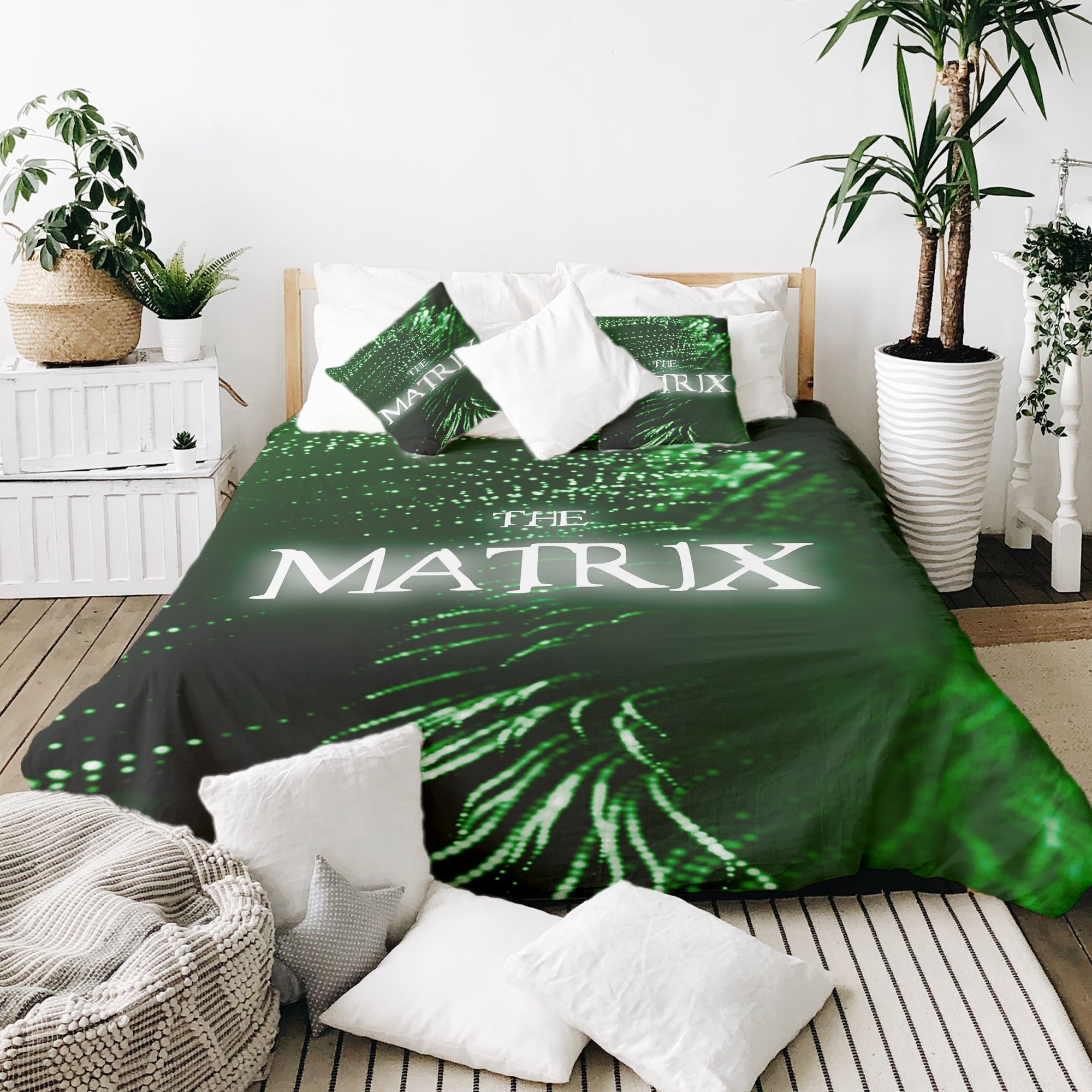 Original Therapiedecke - Baumwollbezug Grün The Matrix