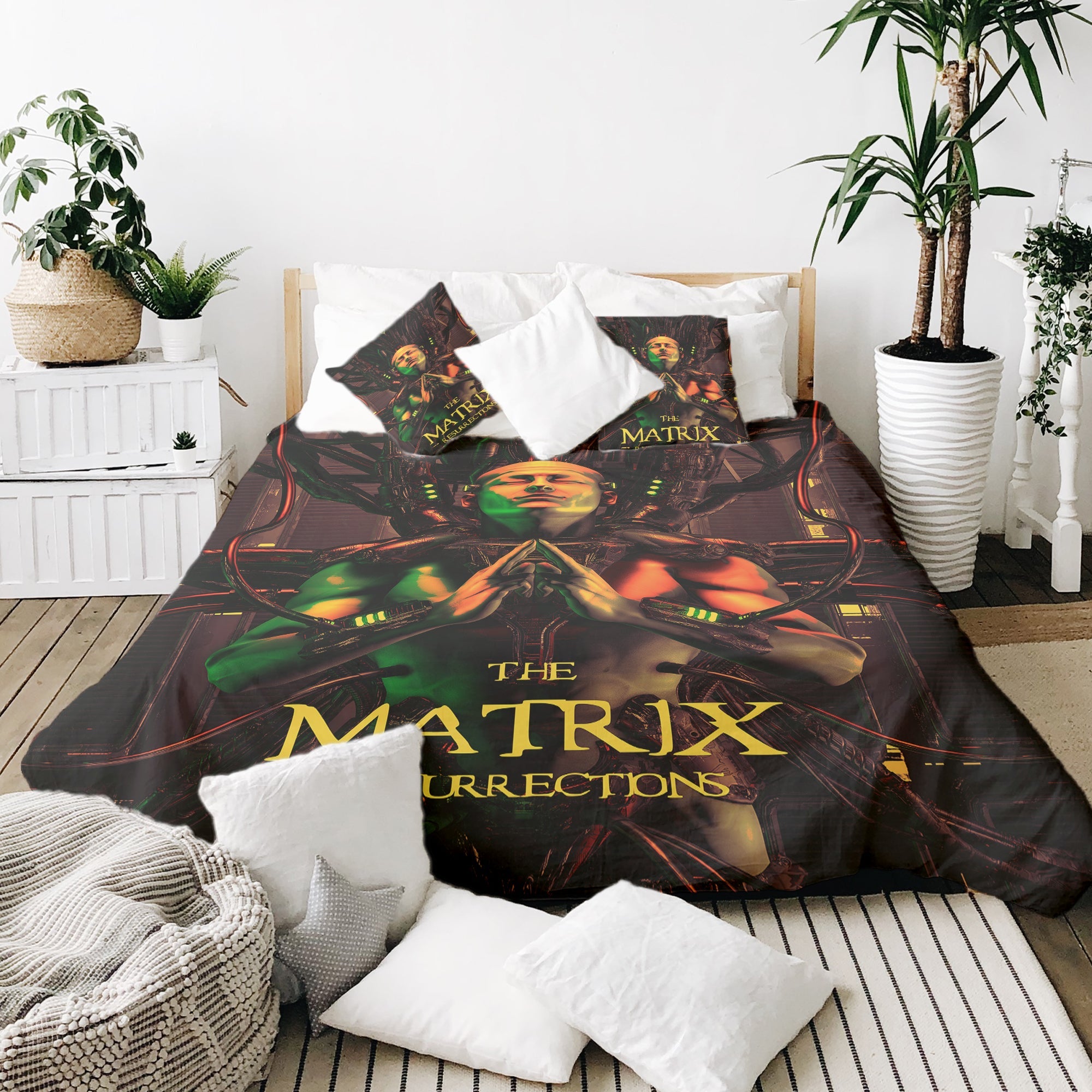 Original Therapiedecke - Baumwollbezug Braun Matrix