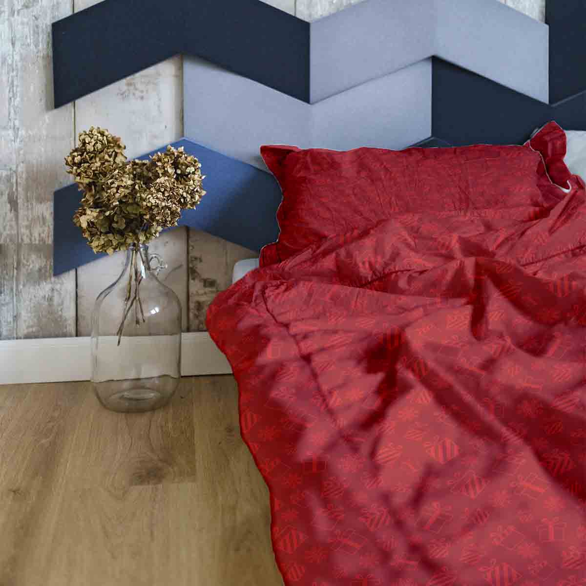 Original Therapiedecke - Baumwoll Bettwäsche Set Rot Geschenke