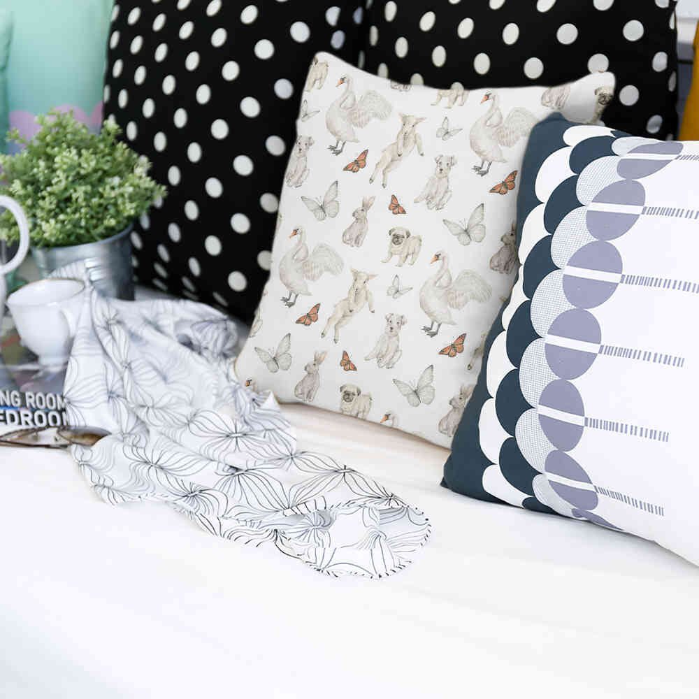 Gesundheitskissen Weiß süße Tiere