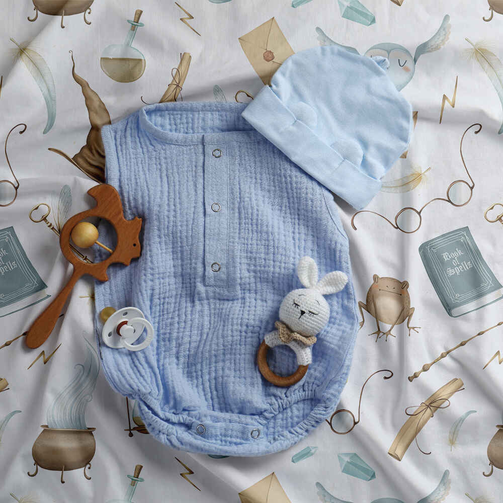 Original Therapiedecke - Baumwoll Bettwäsche Set Weiß Magische Dinge