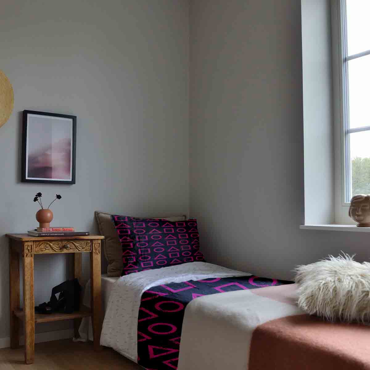 Original Therapiedecke - Baumwollbezug Pink Dalgona Formen