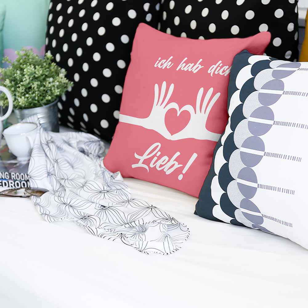 Gesundheitskissen Pink Ich hab dich lieb