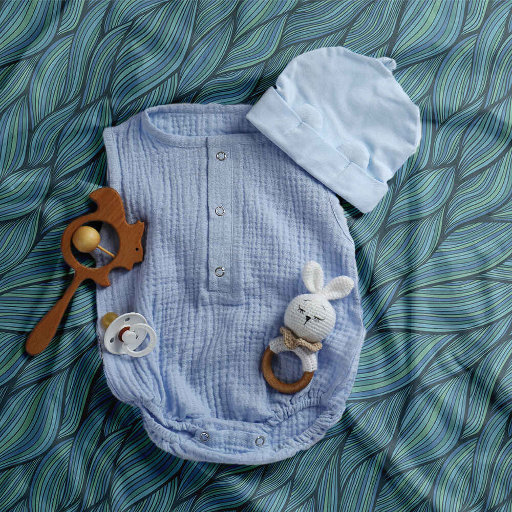 Original Therapiedecke - Baumwollbezug Geflecht Grün