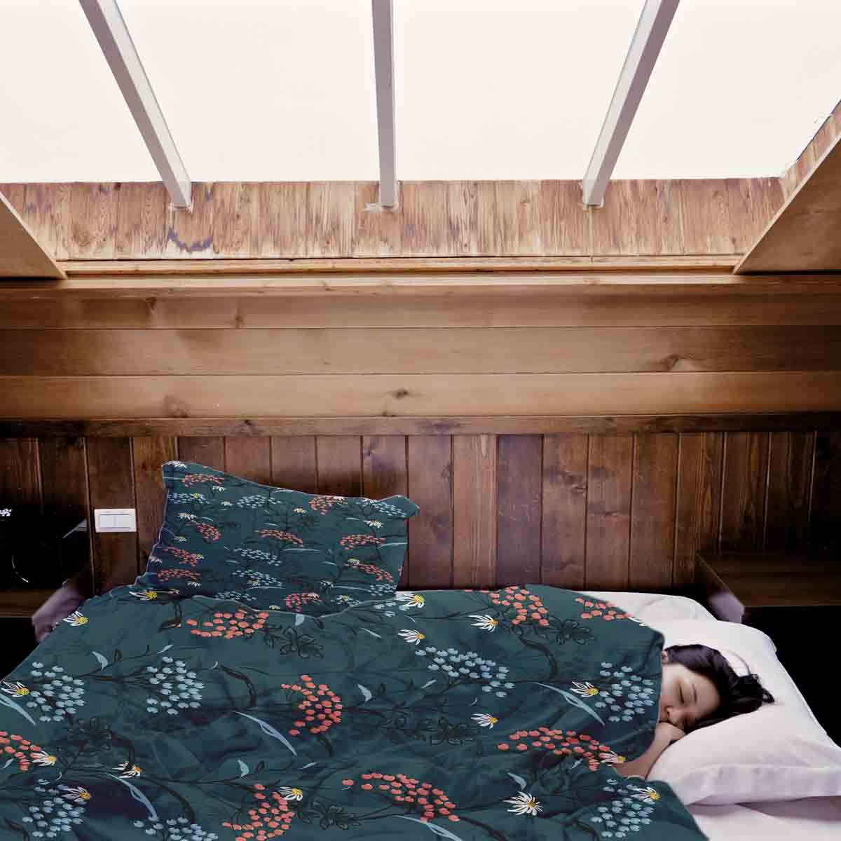 Original Therapiedecke - Baumwollbezug Frühlingsblumen