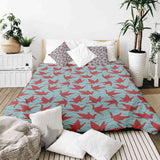 Original Therapiedecke - Baumwollbezug Rot Origami