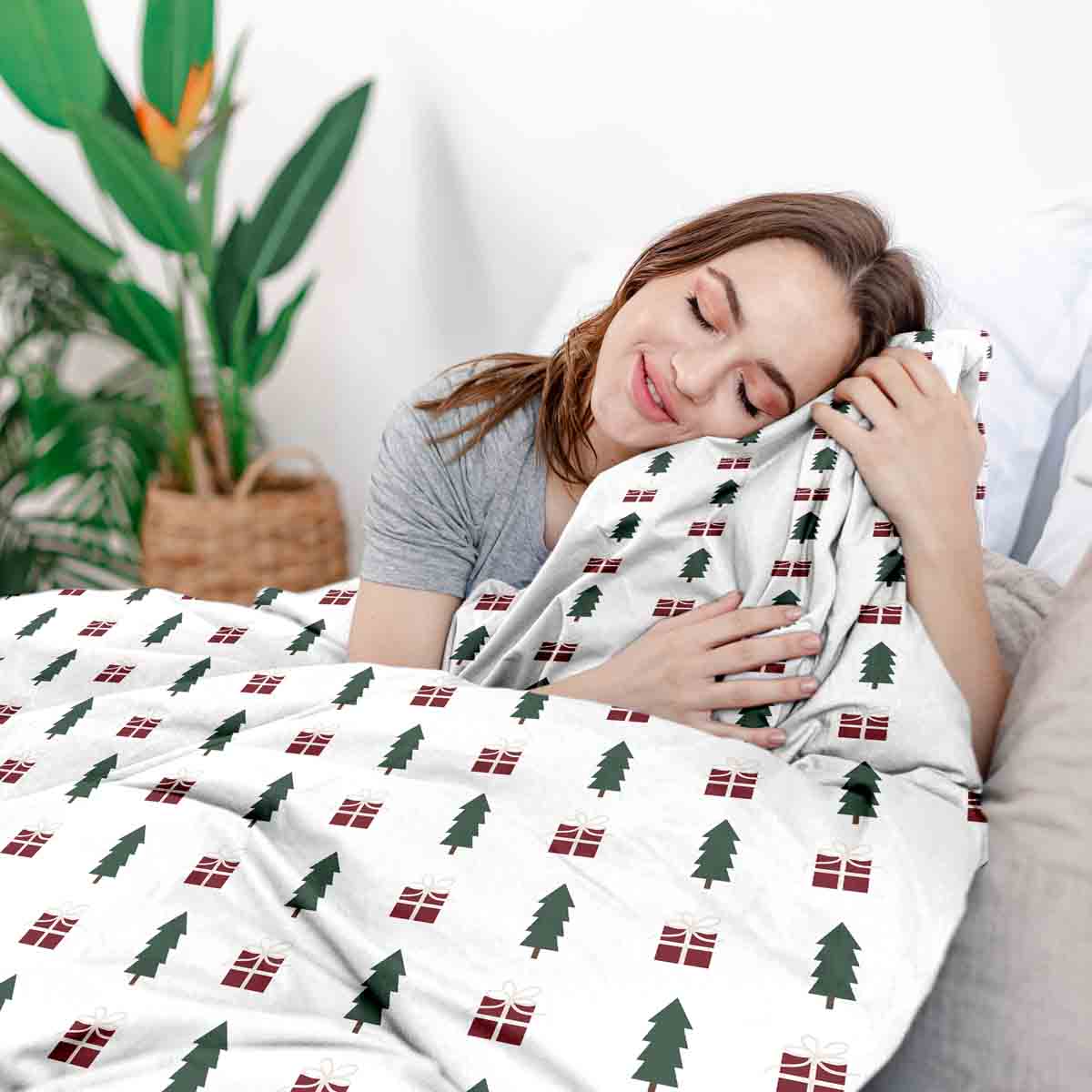 Original Therapiedecke - Baumwoll Bettwäsche Set Weihnachtsstimmung