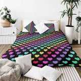 Original Therapiedecke - Baumwollbezug bunte Herzen