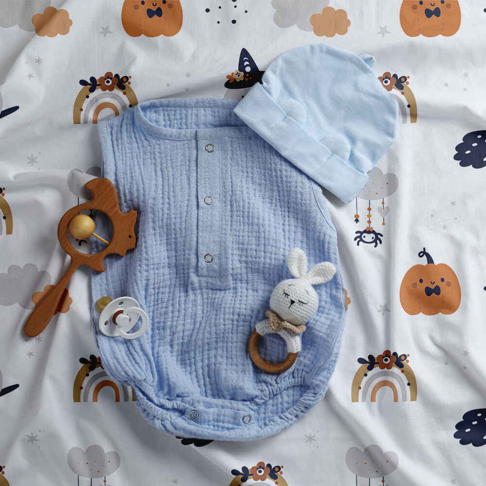 Original Therapiedecke - Baumwollbezug Weiß Herbst