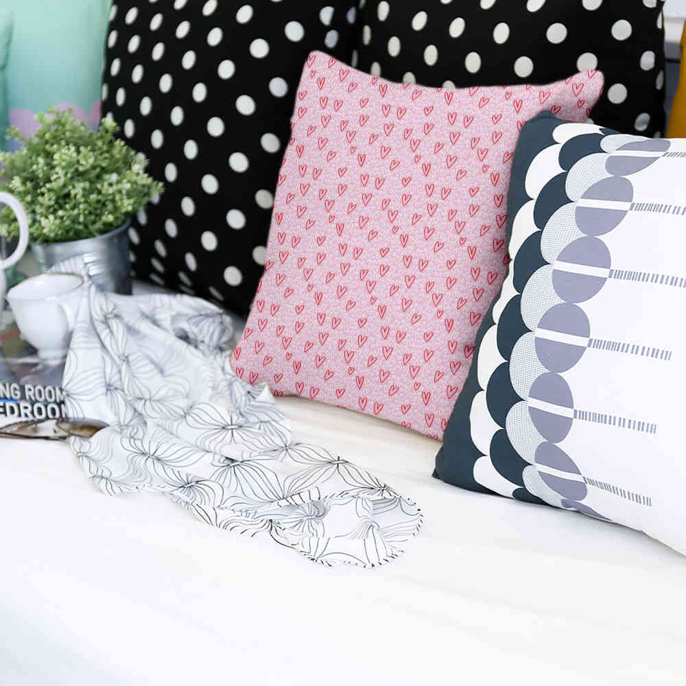 Gesundheitskissen Rosa rote Herzen