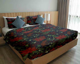 Original Therapiedecke - Baumwollbezug mit rotem Christstern