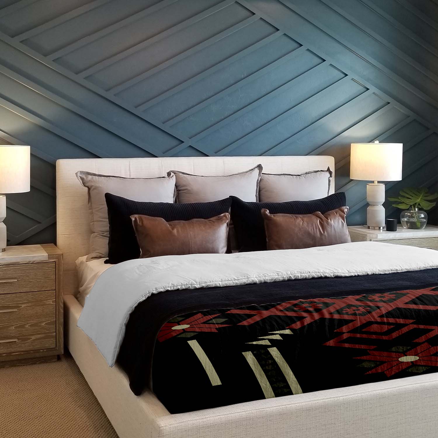 Original Therapiedecke - Baumwoll Bettwäsche Set mit großer Schneeflocke