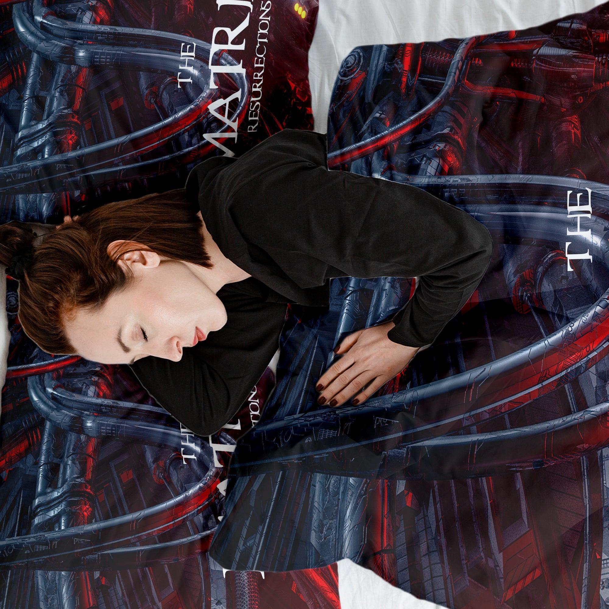 Original Therapiedecke - Baumwoll Bettwäsche Set Rot The Matrix