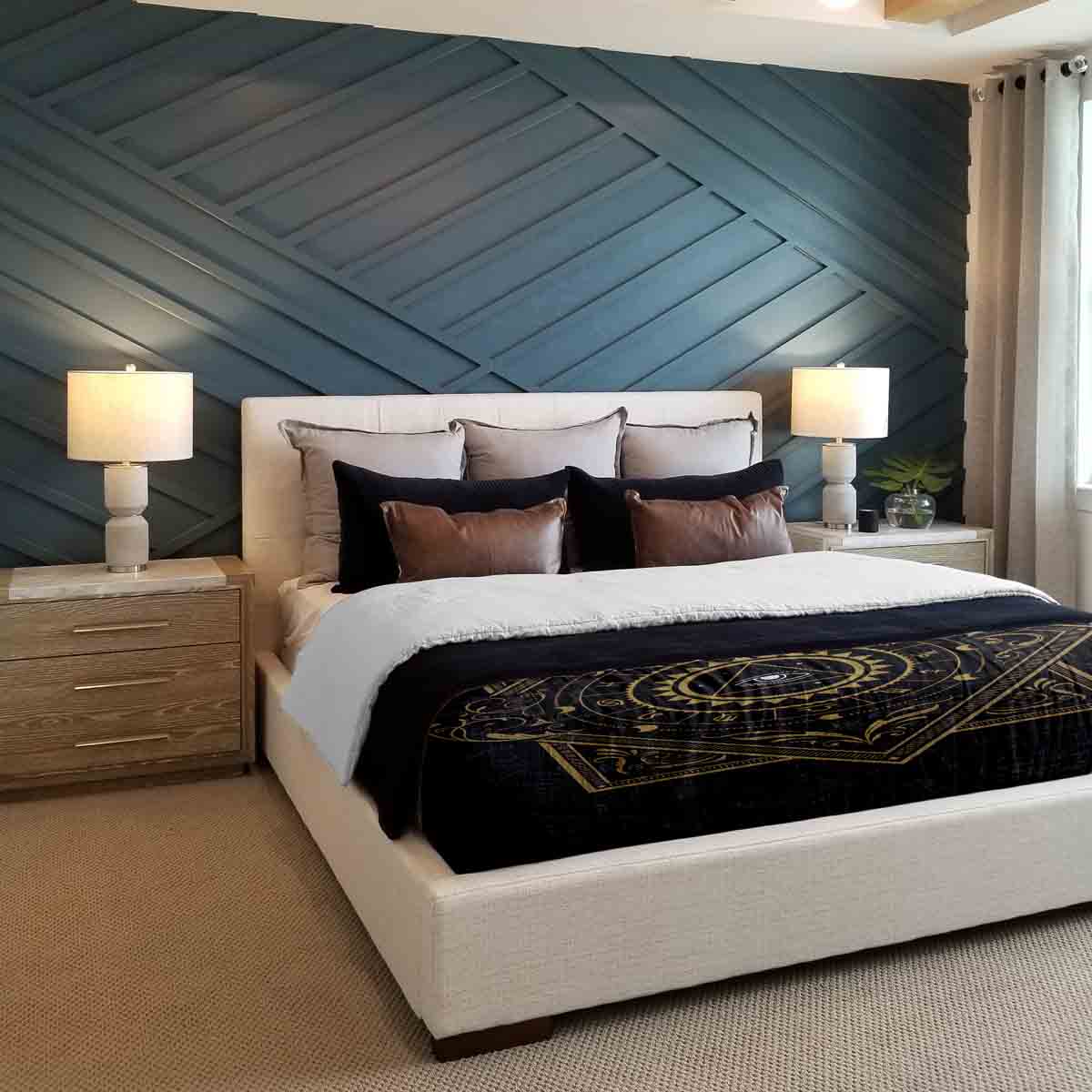 Original Therapiedecke - Baumwoll Bettwäsche Set Schwarz Mystik Mandala