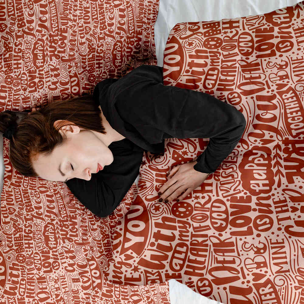 Original Therapiedecke - Baumwoll Bettwäsche Set Be Mine