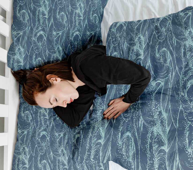 Original Therapiedecke - Baumwoll Bettwäsche Set Wellen im Meer