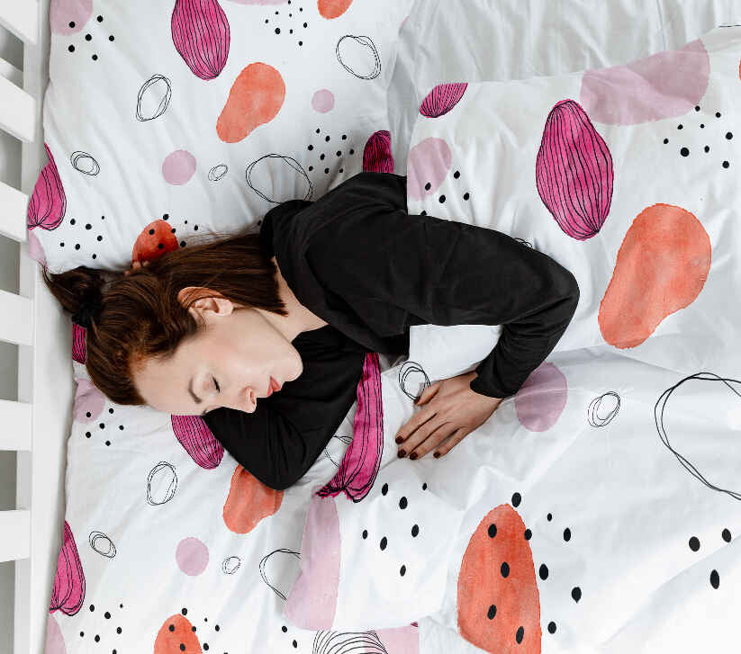 Original Therapiedecke - Baumwoll Bettwäsche Set abstrakte Kreise