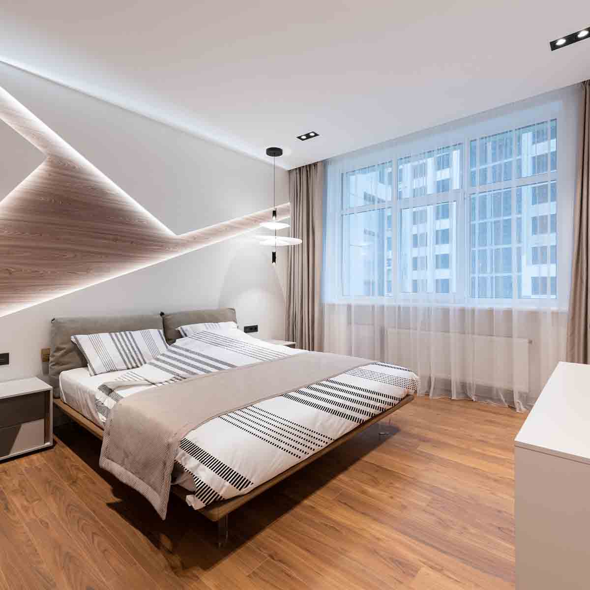 Original Therapiedecke - Baumwoll Bettwäsche Set Grau mit dicken und dünnen Streifen