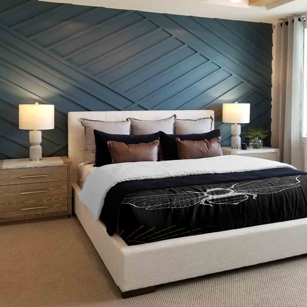 Original Therapiedecke - Baumwoll Bettwäsche Set Schwarz mit Motte