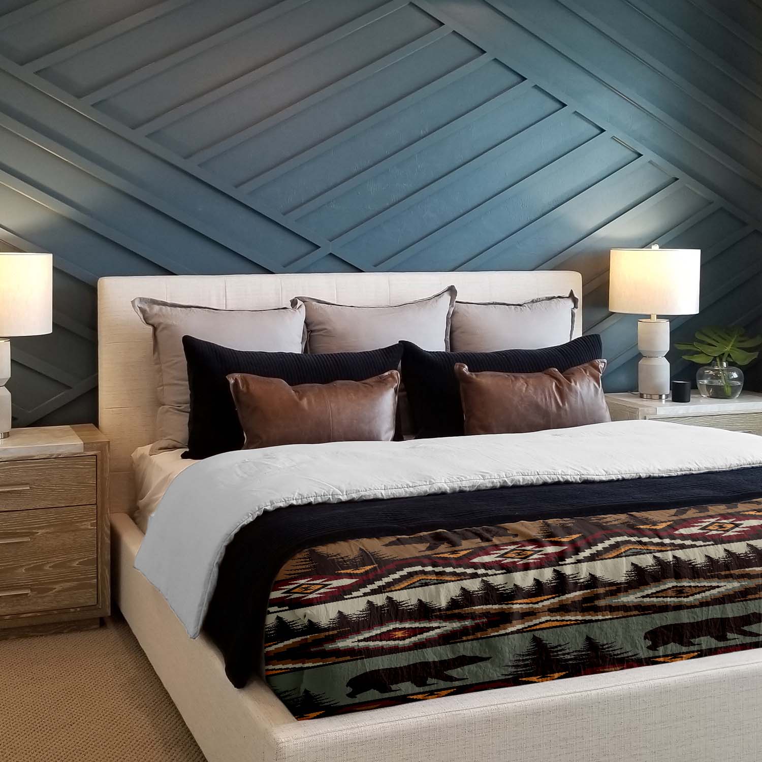 Original Therapiedecke - Baumwoll Bettwäsche Set Braun Norwegen