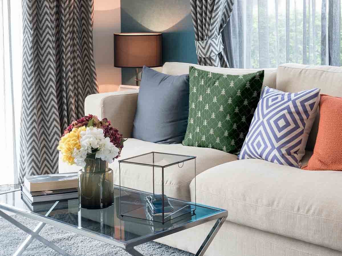 Gesundheitskissen Grün mit Tannenbäumen