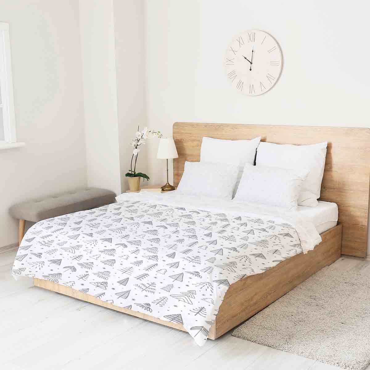 Original Therapiedecke - Baumwollbezug weihnachtlicher Wald