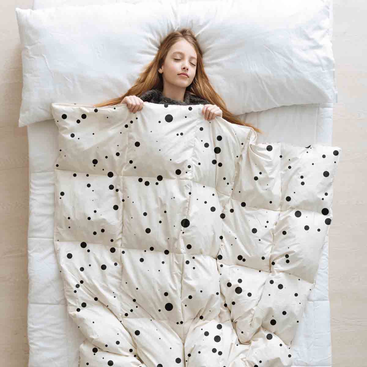 Original Therapiedecke - Baumwoll Bettwäsche Set Pünktchen und Anton