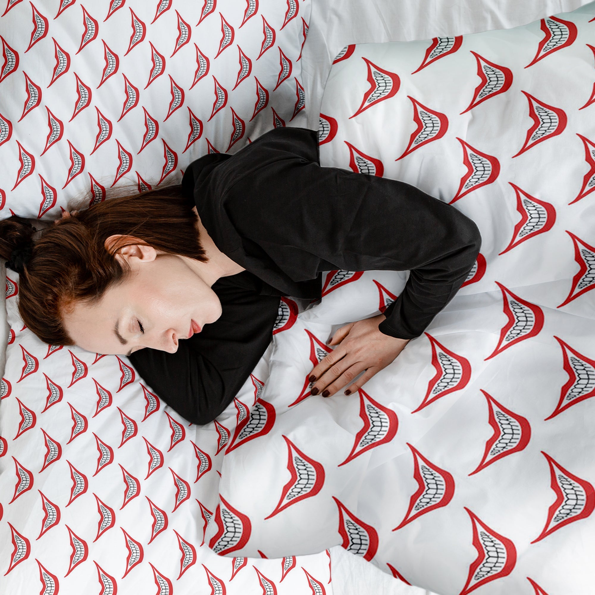 Original Therapiedecke - Baumwoll Bettwäsche Set Weiß Joker