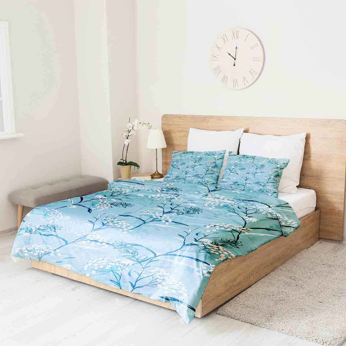 Original Therapiedecke - Baumwollbezug Frühlingsblumen