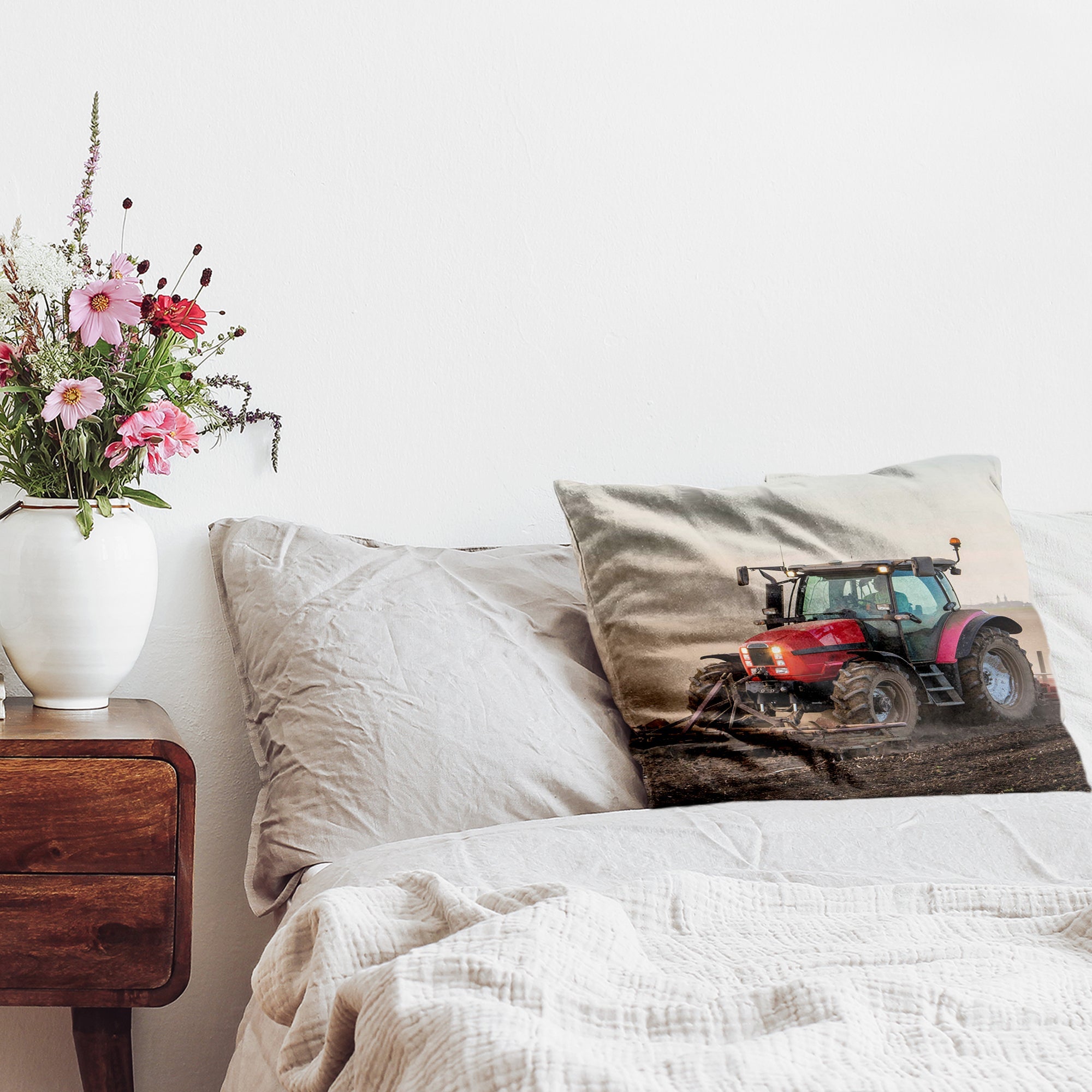 Gesundheitskissen mit großem Traktor