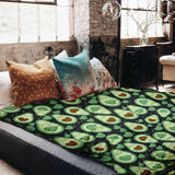 Original Therapiedecke - Baumwollbezug Grüne Avocados
