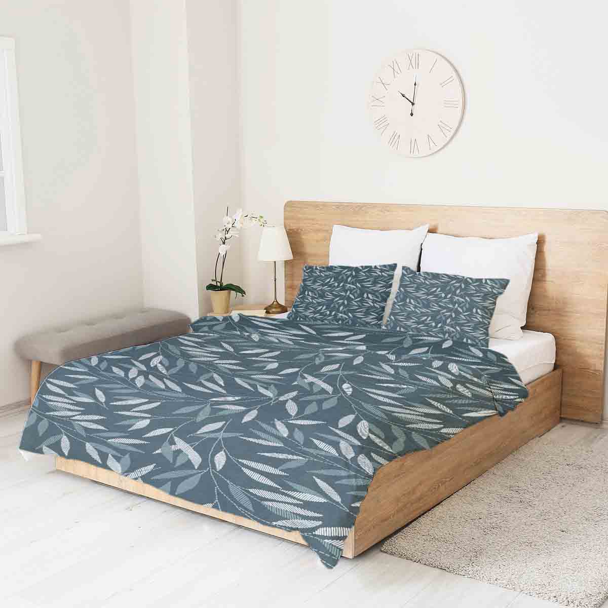 Original Therapiedecke - Baumwollbezug mit blauen Zweigen