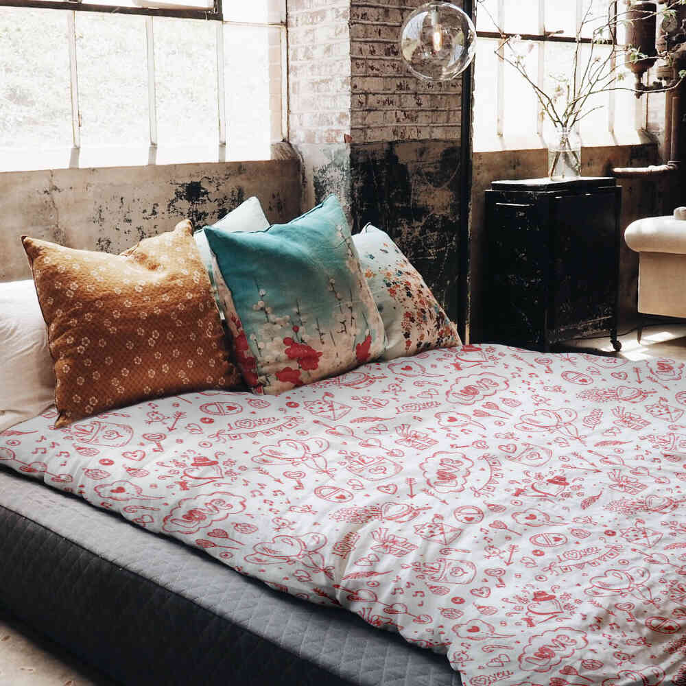 Original Therapiedecke - Baumwoll Bettwäsche Set Be my Valentine